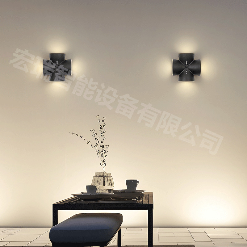 2024 LED Wall Light Light Sensor Light Corridor Light Background Wall Bedroom Bedside Wall Light Minimalist Wall Hanging Light
