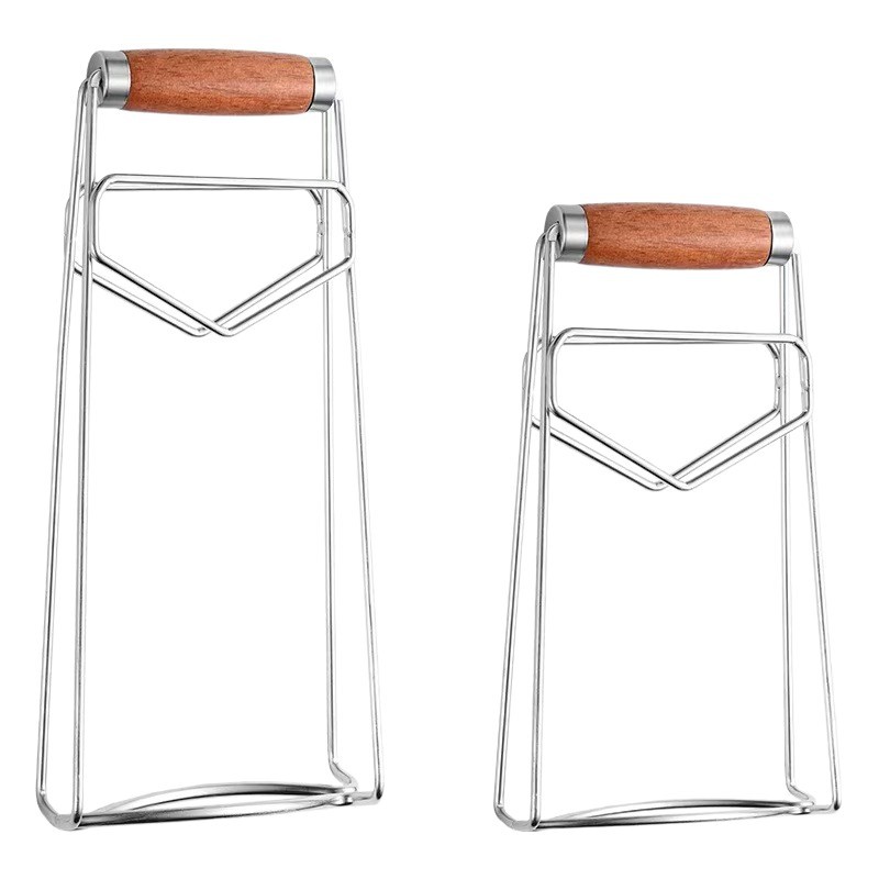 304 stainless steel anti-scald clip, multifunctional plate lifter, household bowl and dish clip, casserole clip, pear wood clip tool