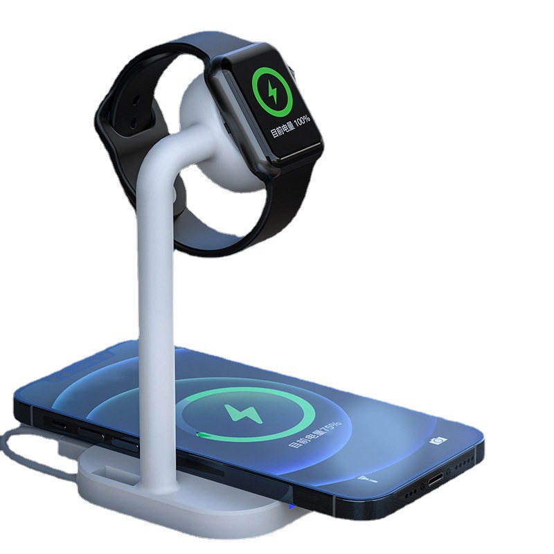 New two-in-one wireless charger for Samsung Apple Huawei OP model phone 15W wireless charger