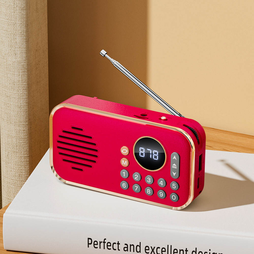 New Elderly Radio Bluetooth Speaker Card Slot U Disk Portable Music Broadcast Walkman Bluetooth Speaker