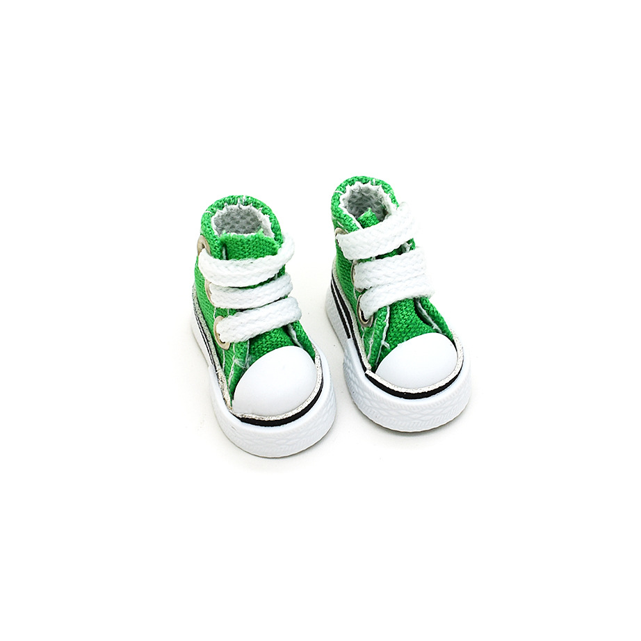 3.5CM Canvas Shoes 10cm Cotton Doll Clothes Changing Accessories OB24 8-Point BJD Finger Dance Toy Shoes