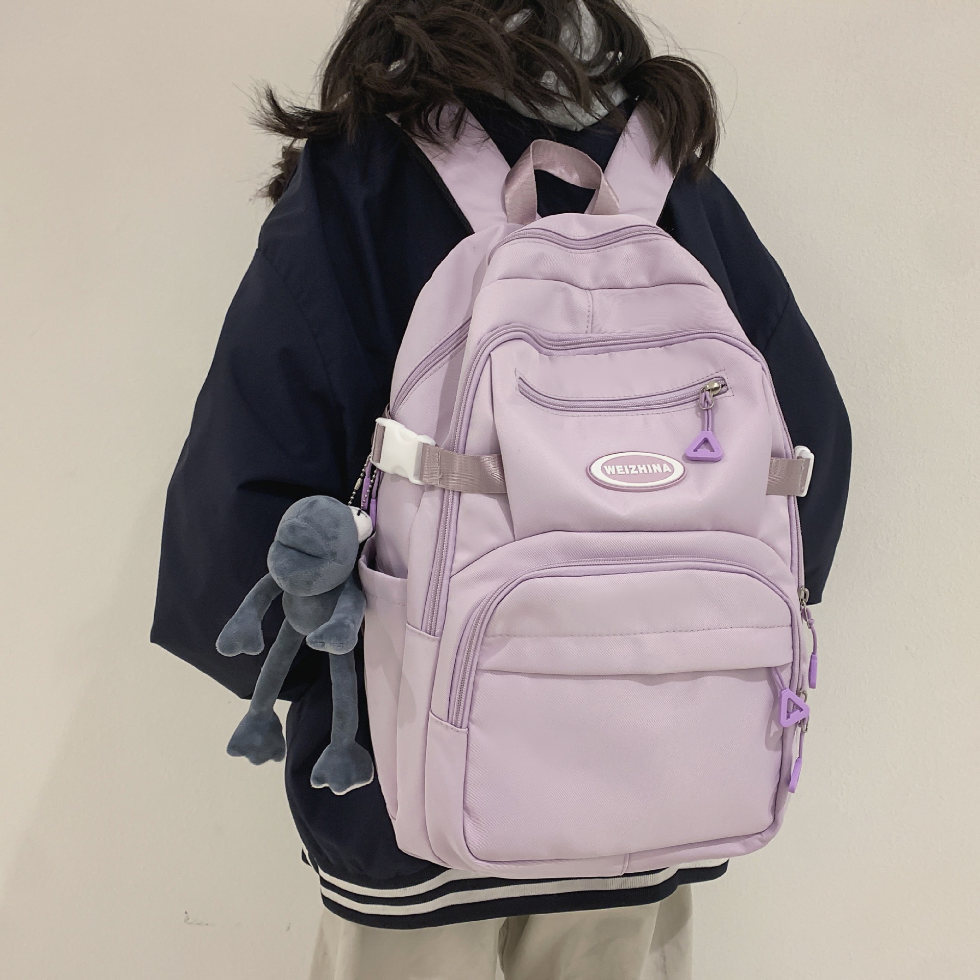 School Bag for College Women Travel Backpack for Junior High and High School Boys Men's Casual Simple Large Capacity Laptop Bag