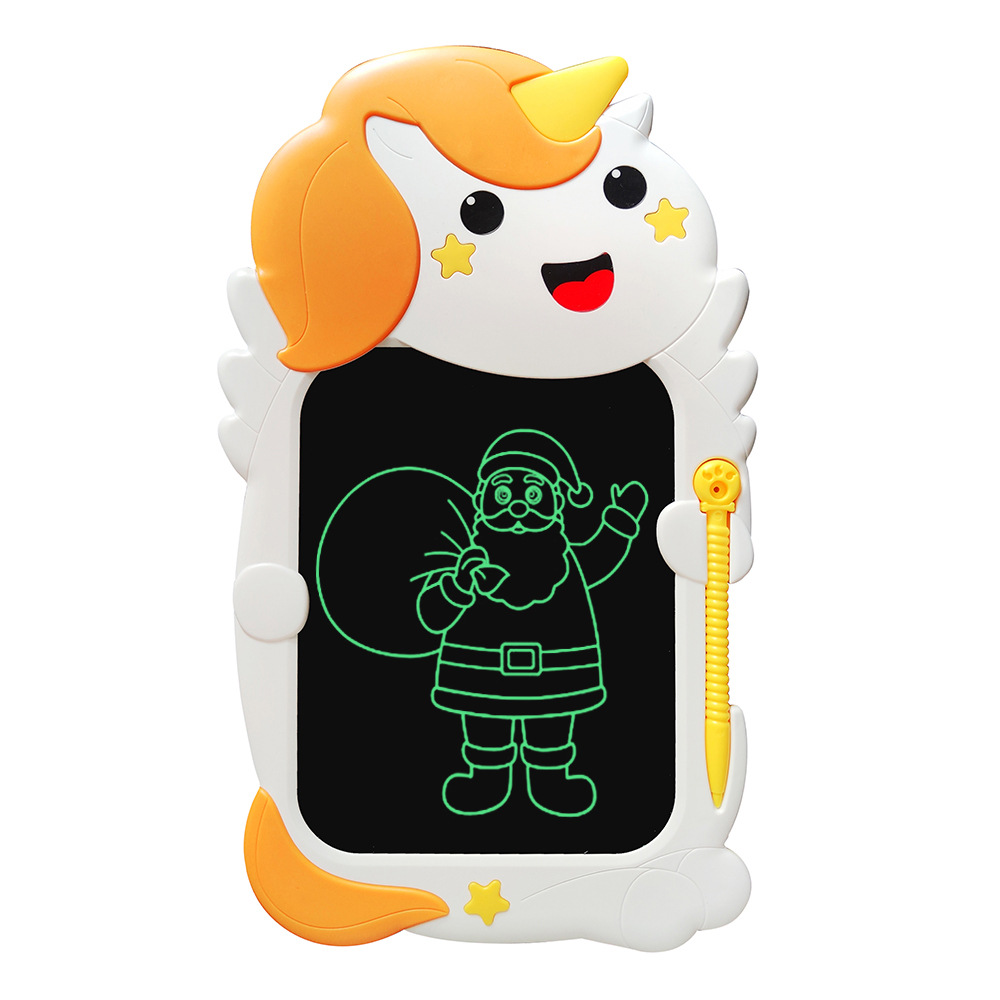 独角兽单色笔迹☩橙色