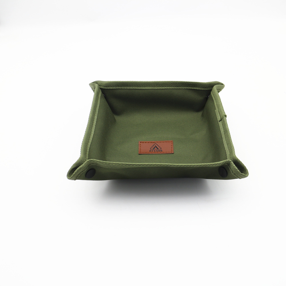 AYXSEE Outdoor Camping Storage Tray Portable Foldable Square Box Home Travel Camping Miscellaneous Storage Tray