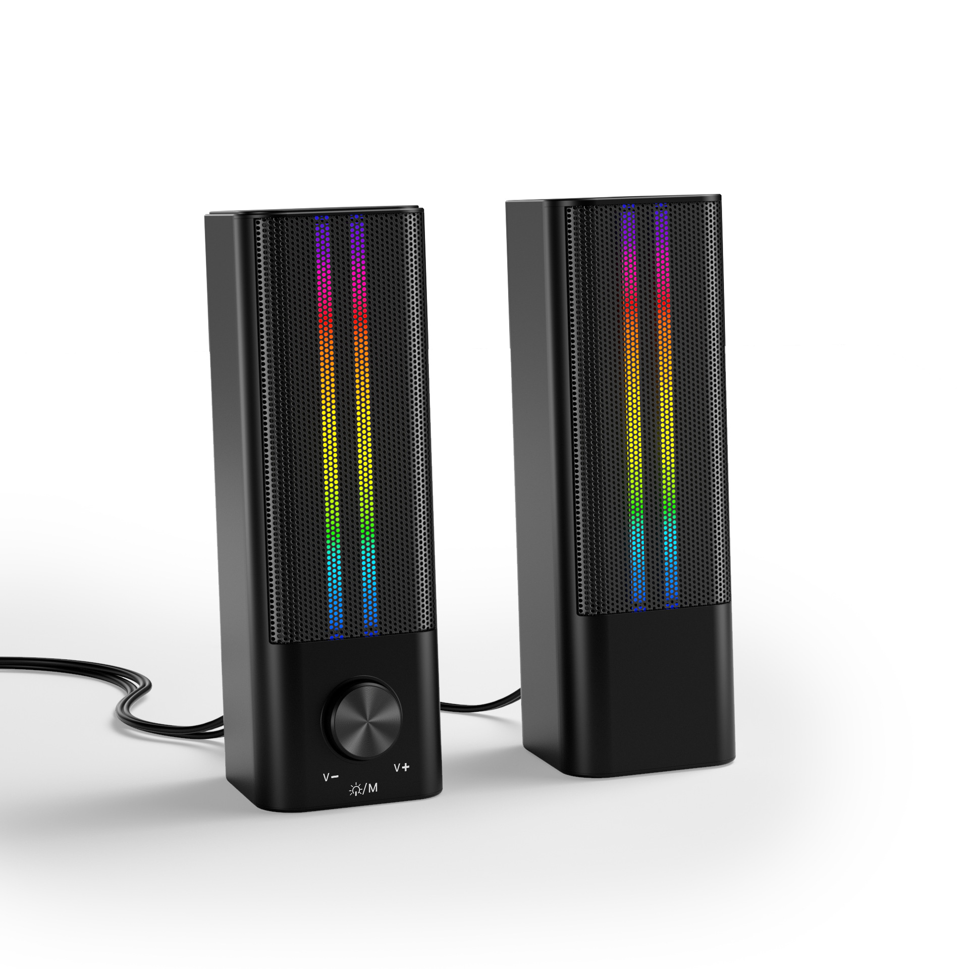 2025 New Private Model Shengba Network Metal Gift Bluetooth Speaker with Light Show—Compact for Home Use