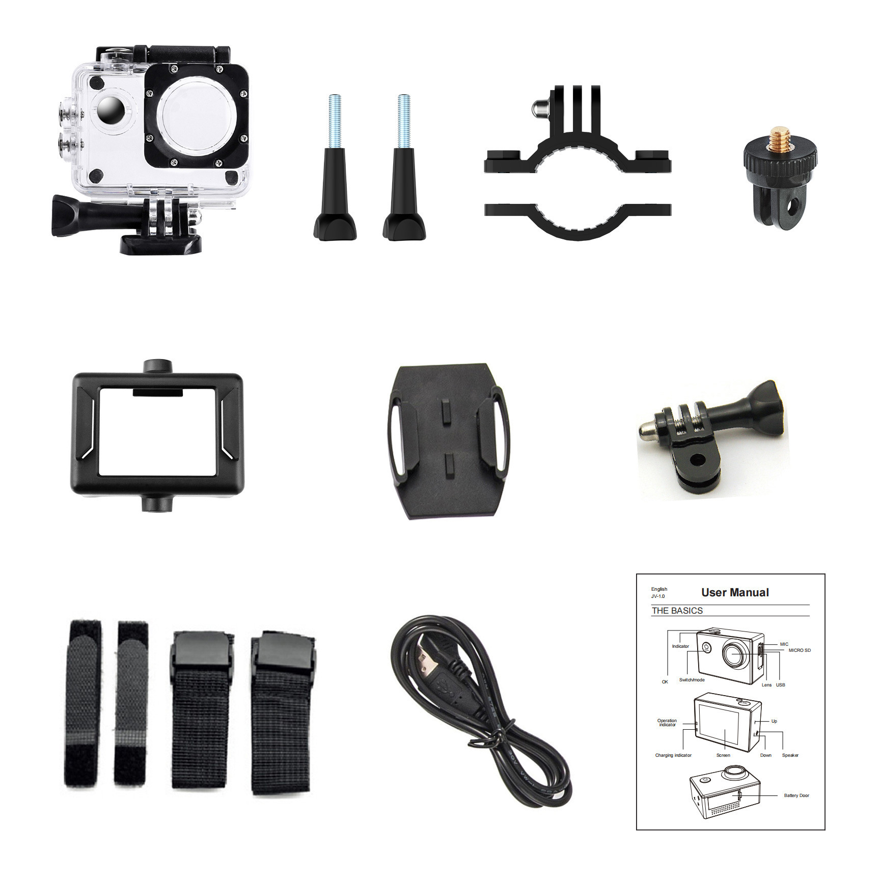 4K Sports Camera Anti-shake HD WiFi Remote Control Outdoor Shooting Cycling Recorder Camera