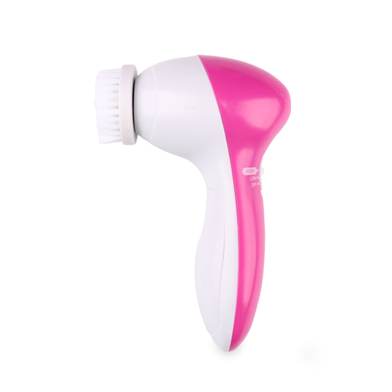 Soft Bristle Gentle Clean Non-Rechargeable Electric Facial Brush Set Blackhead Removal Massage Battery Wireless Cleansing Device