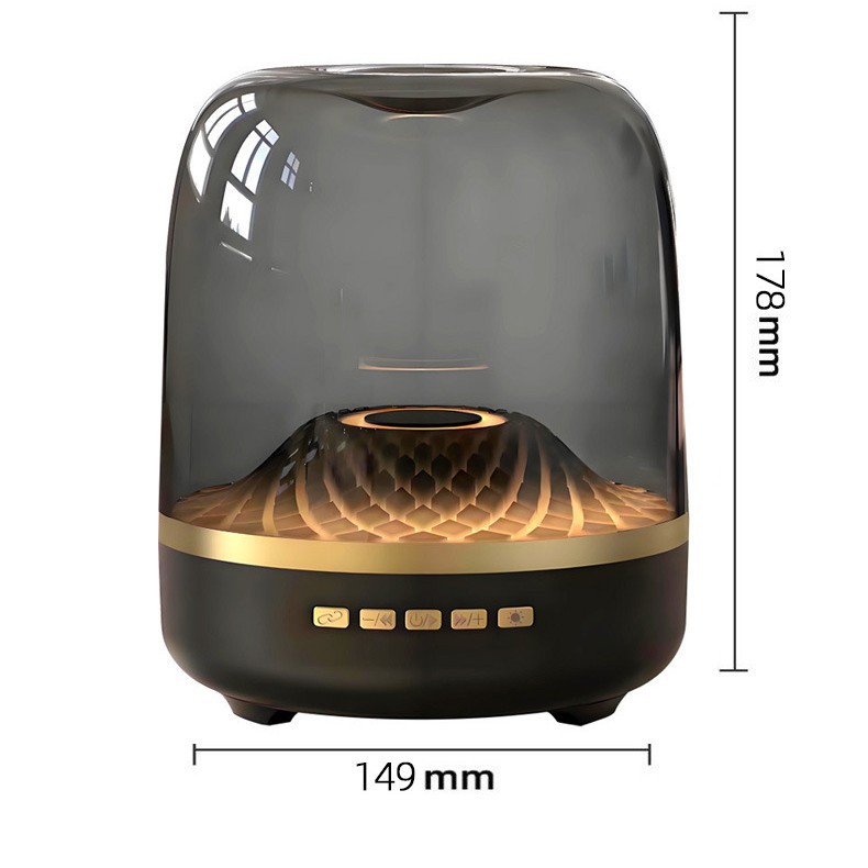 2026 New Glaze 4th Generation Colorful Light Bluetooth Speaker Mini Manhattan Small Speaker Computer Card Bass
