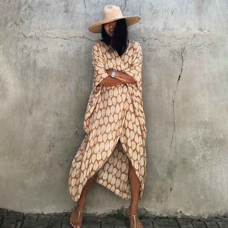 Rayon Black and White Tie Dye Cardigan Beach Dress Bikini Cover Up Swimsuit Outer Cardigan Sun Protection Vacation Dress