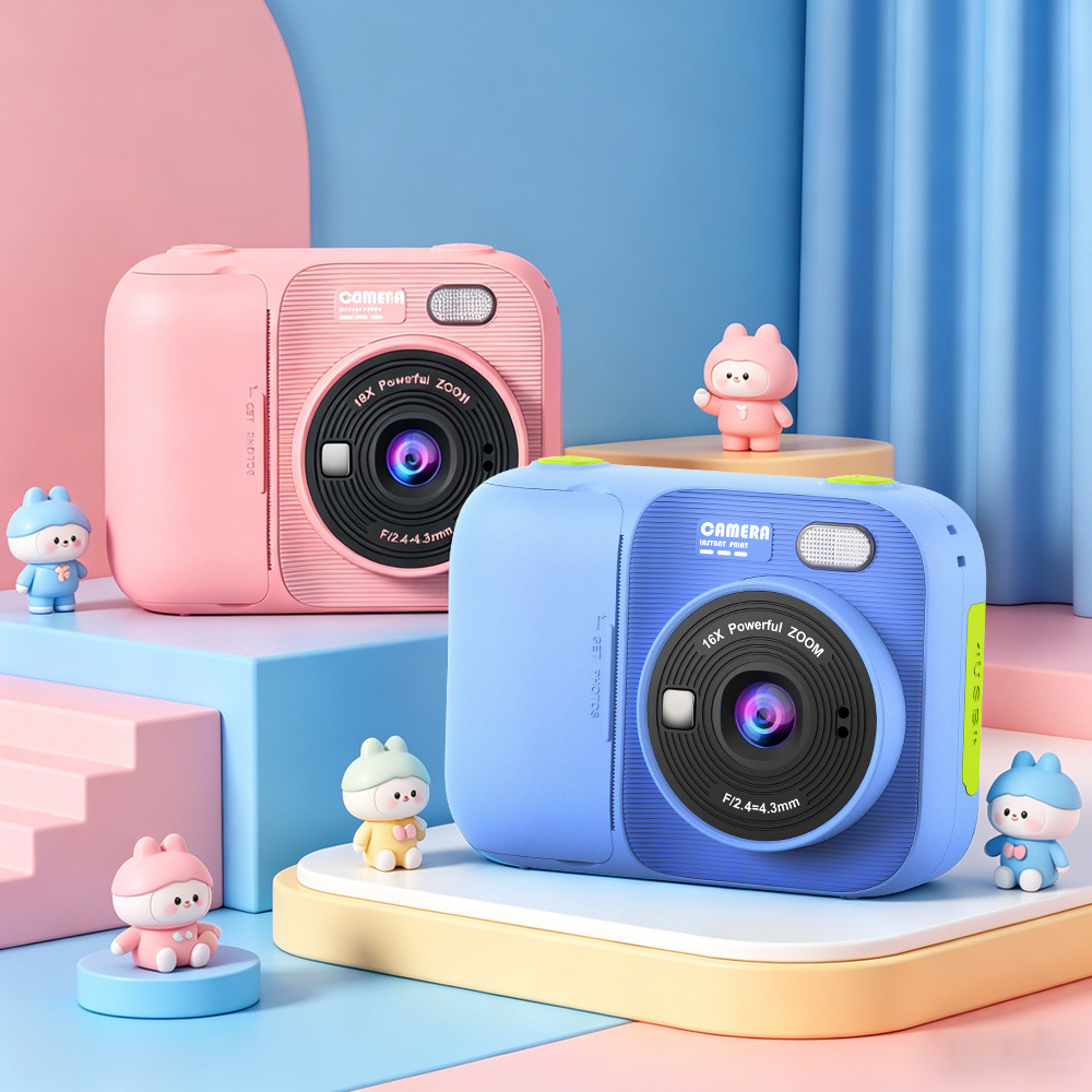 Zongxin P97 Children's Camera Instant Camera Fun Educational Game Mini Children's Printer HD Large Screen