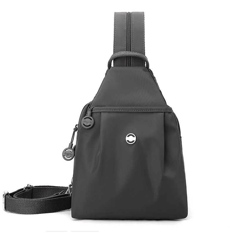 Double-shoulder bag small 2026 new simple anti-theft women's chest bag Oxford cloth casual small backpack
