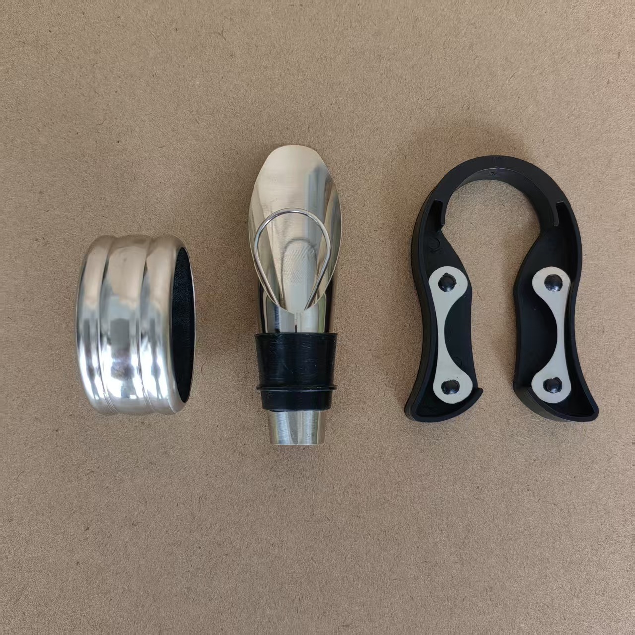 Red Wine Tool Set Foil Cutter Stainless Steel Anti-Drip Ring Red Wine Pourer Stainless Steel Wine Ring