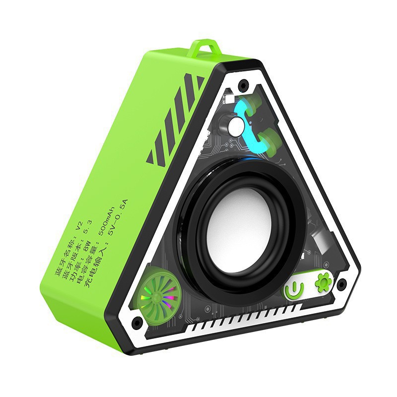 V2 speaker new wireless Bluetooth subwoofer mecha portable mini home desktop small steel cannon speaker