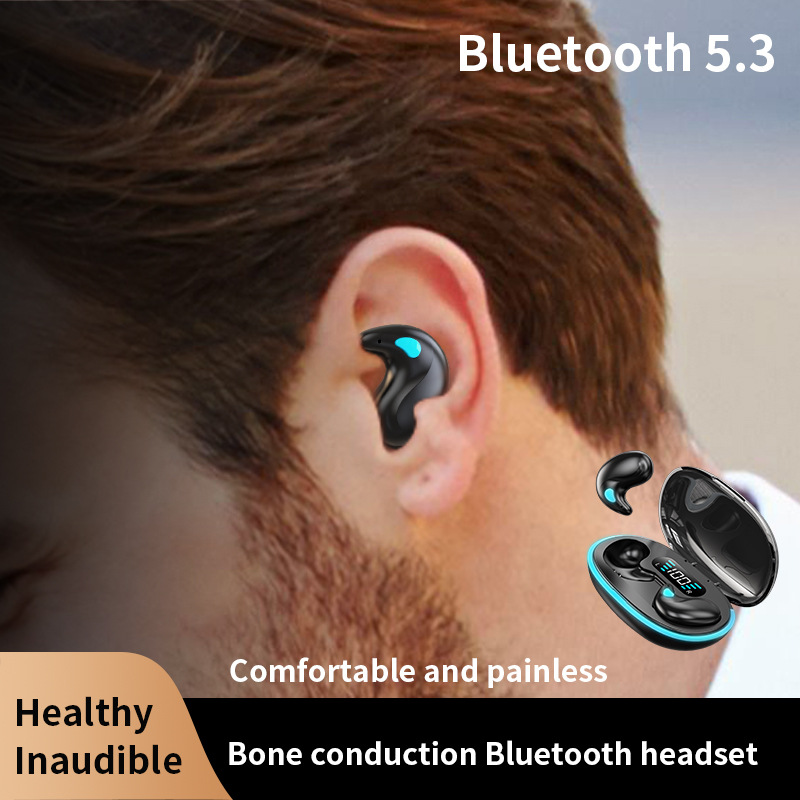 Private mold x55 sleep earphone battery display invisible in-ear mini e-sports Bluetooth low latency