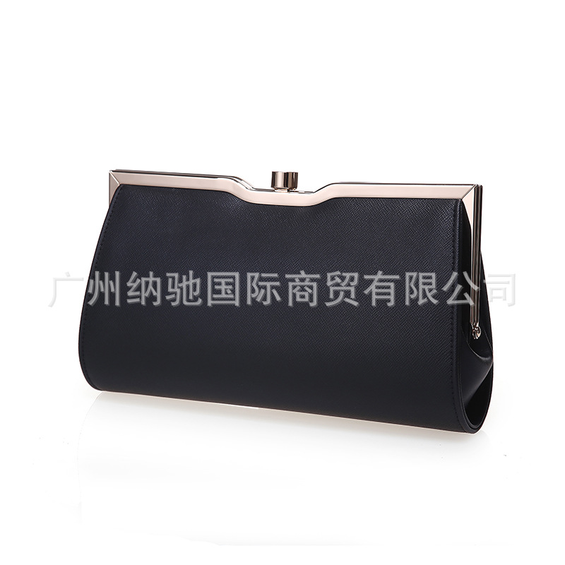 PU evening clutch bag single shoulder bag wedding dress evening dress cheongsam chain handbag kiss-lock bag