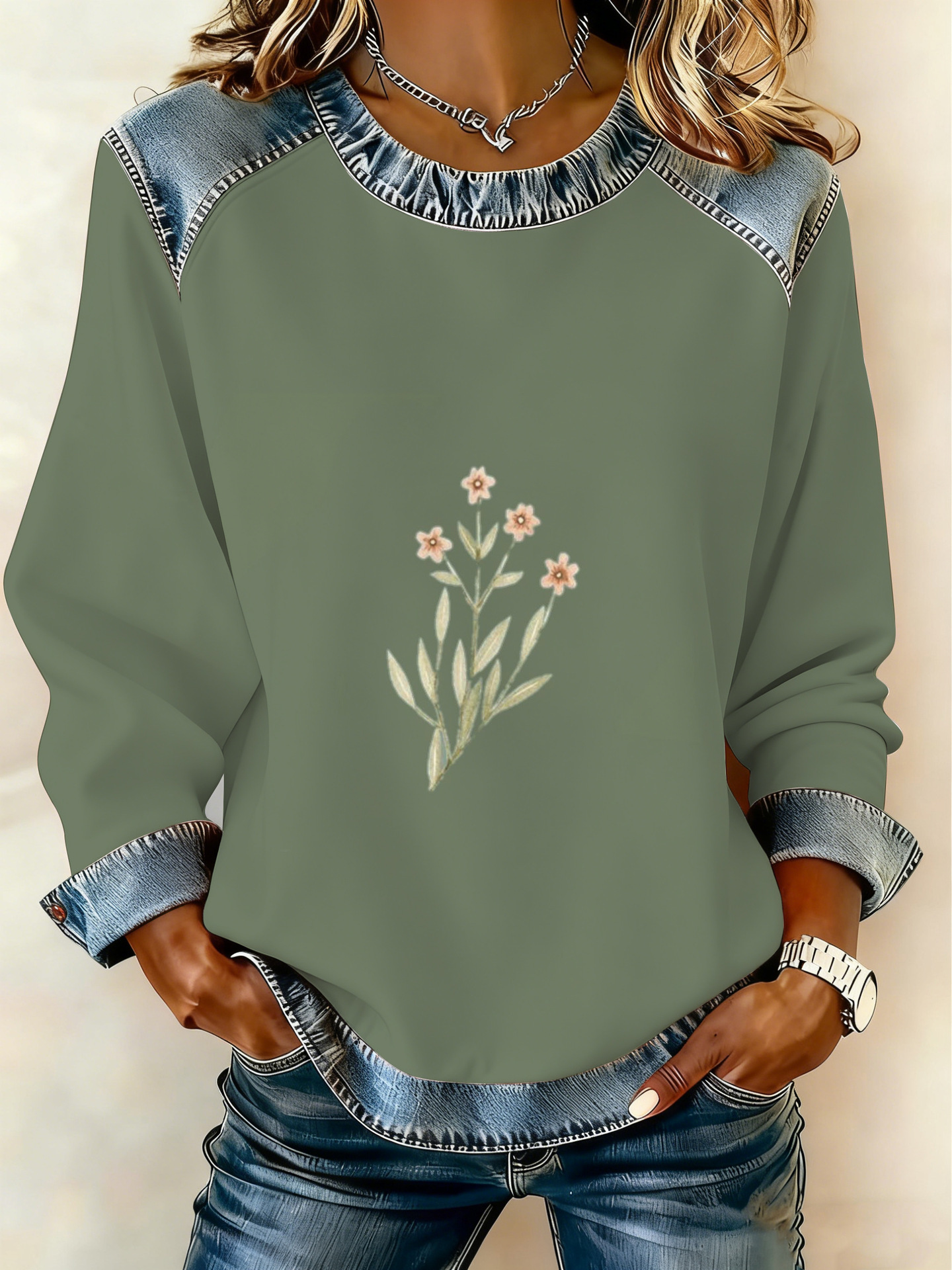 2025 Autumn Winter Women's New Animal Lion Tiger Print Women's Round Neck Sweatshirt