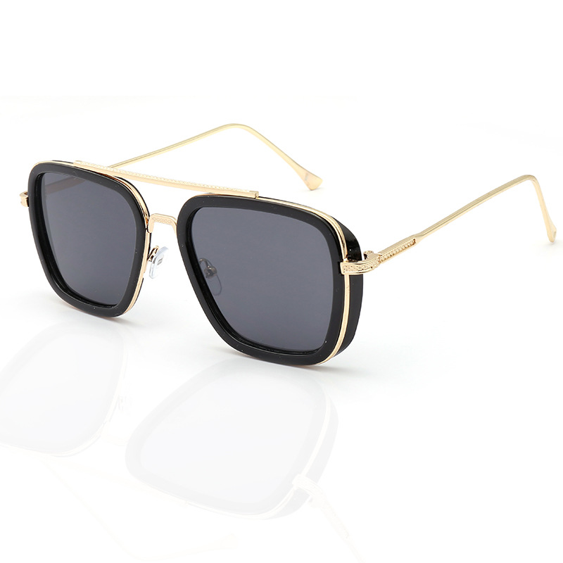 IRON TONY Iron Man 4 Sunglasses, Square Frame Sunglasses, Punk Style