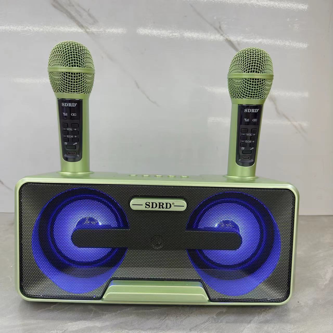 SD301S Bluetooth Speaker Karaoke Machine Wireless Dual Microphone All-in-One Outdoor Portable Headset Speaker