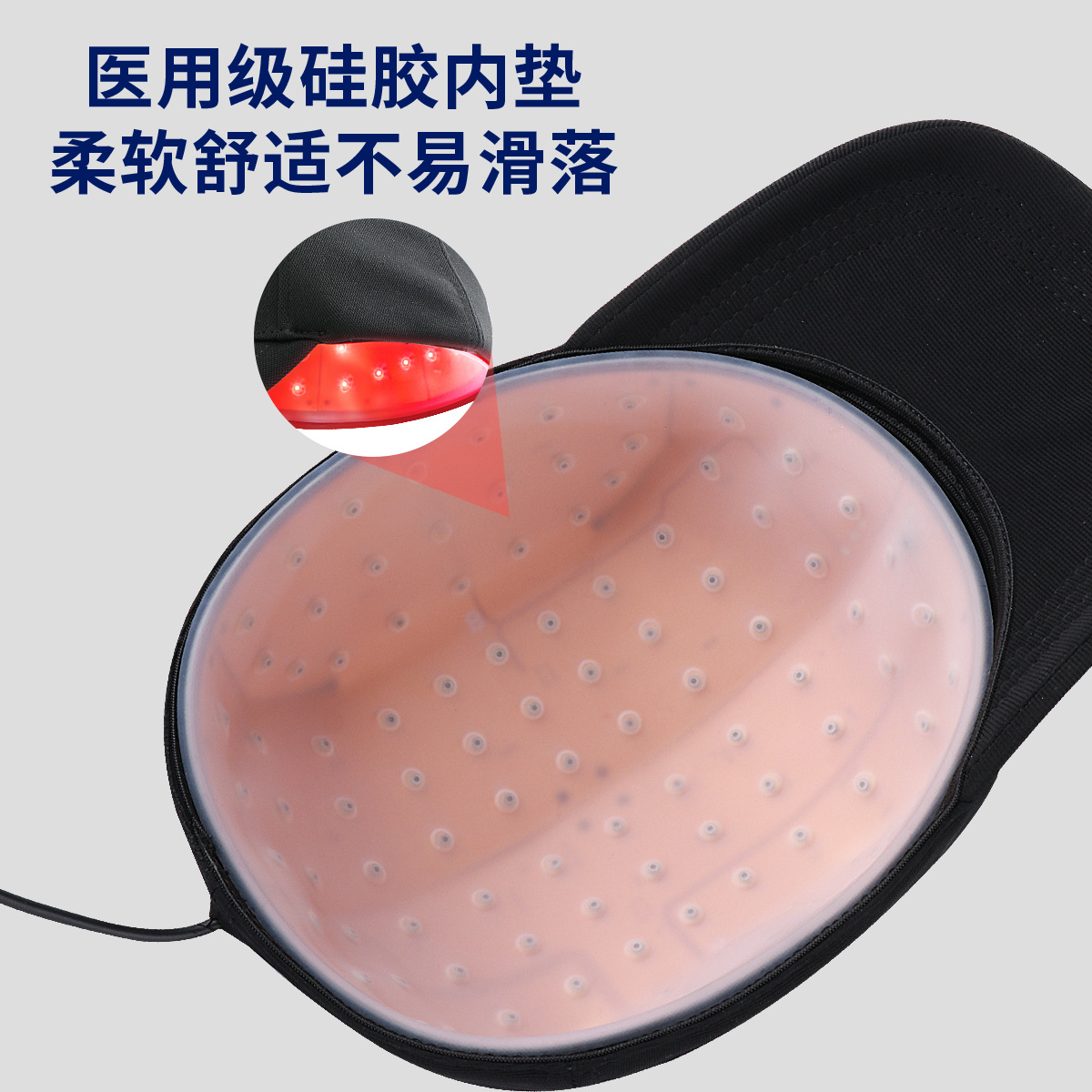 Lescolton laser hair growth instrument hair thickening red light hair care infrared hair loss therapy hair care cap helmet hair fixing