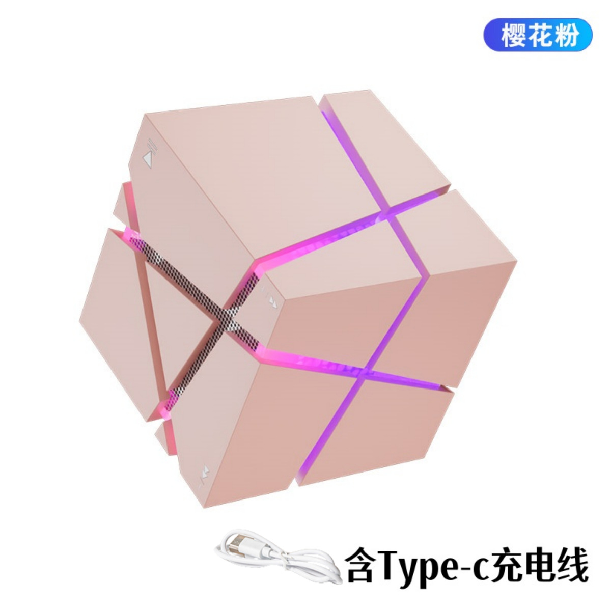 Cube Colorful Bluetooth Speaker Subwoofer Mini Portable Wireless Bluetooth Sound Original