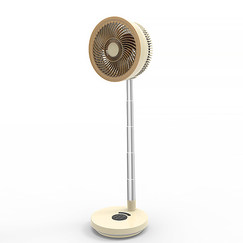 2026 New USB Charging Swivel Table and Floor Two-in-One Folding Fan Silent High Air Volume Air Circulation Fan