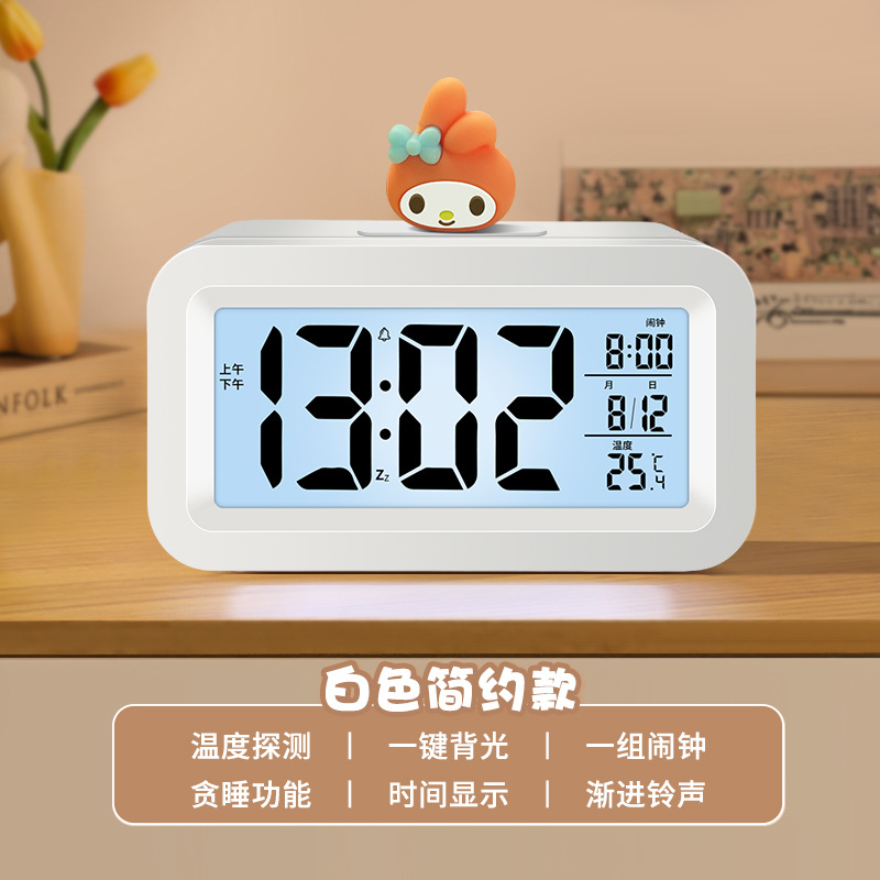 Mini Electronic Small Alarm Clock Student Dedicated Alarm Clock Children Clock Desk Wake Up Small Clock Cartoon Alarm Clock