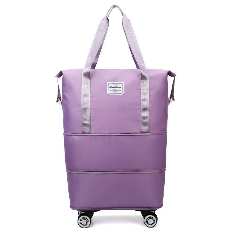 Travel bag women large capacity with universal wheel handheld pulley foldable waiting for delivery luggage storage bag short trip business trip moving