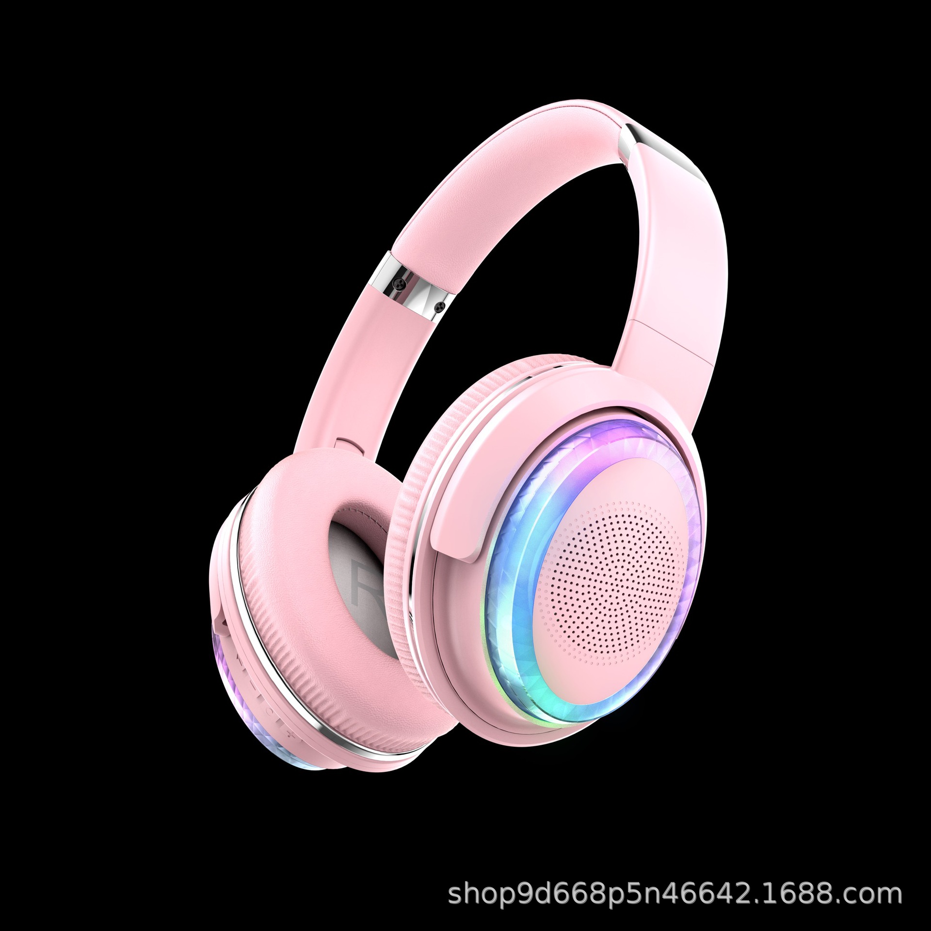 BT880 Over-Ear Bluetooth Speaker Headphones RGB Light Music Stereo Ultra-Long Battery Life External Speaker Headphones