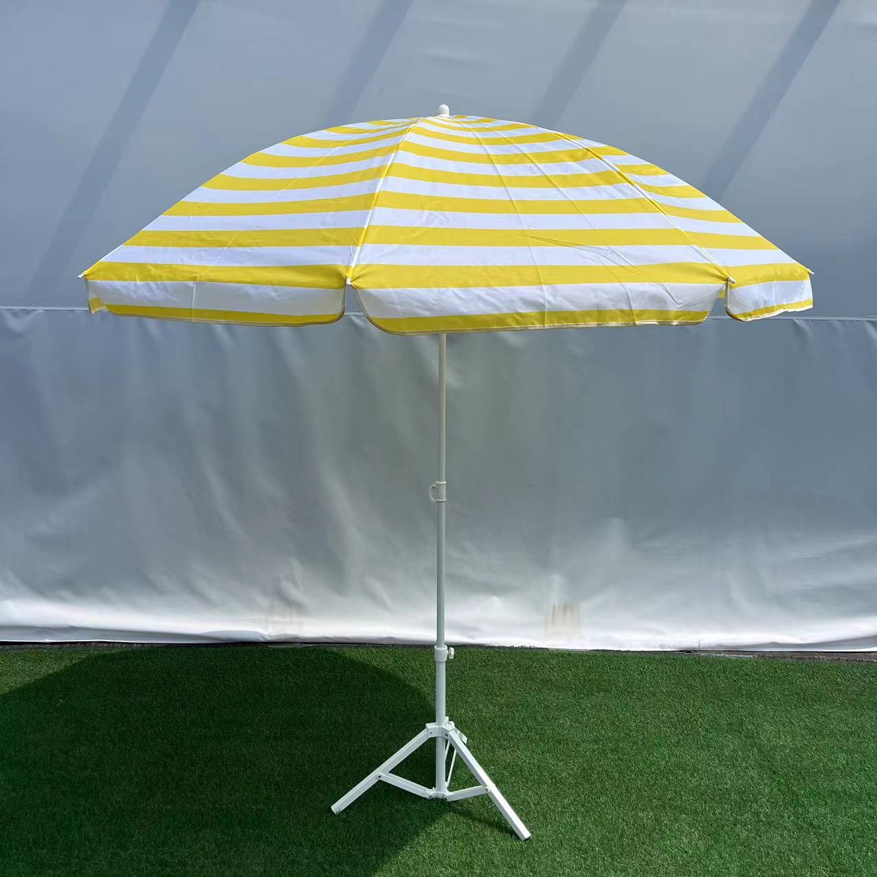 2m striped sun umbrella, stall umbrella, courtyard umbrella, portable advertising umbrella, beach umbrella