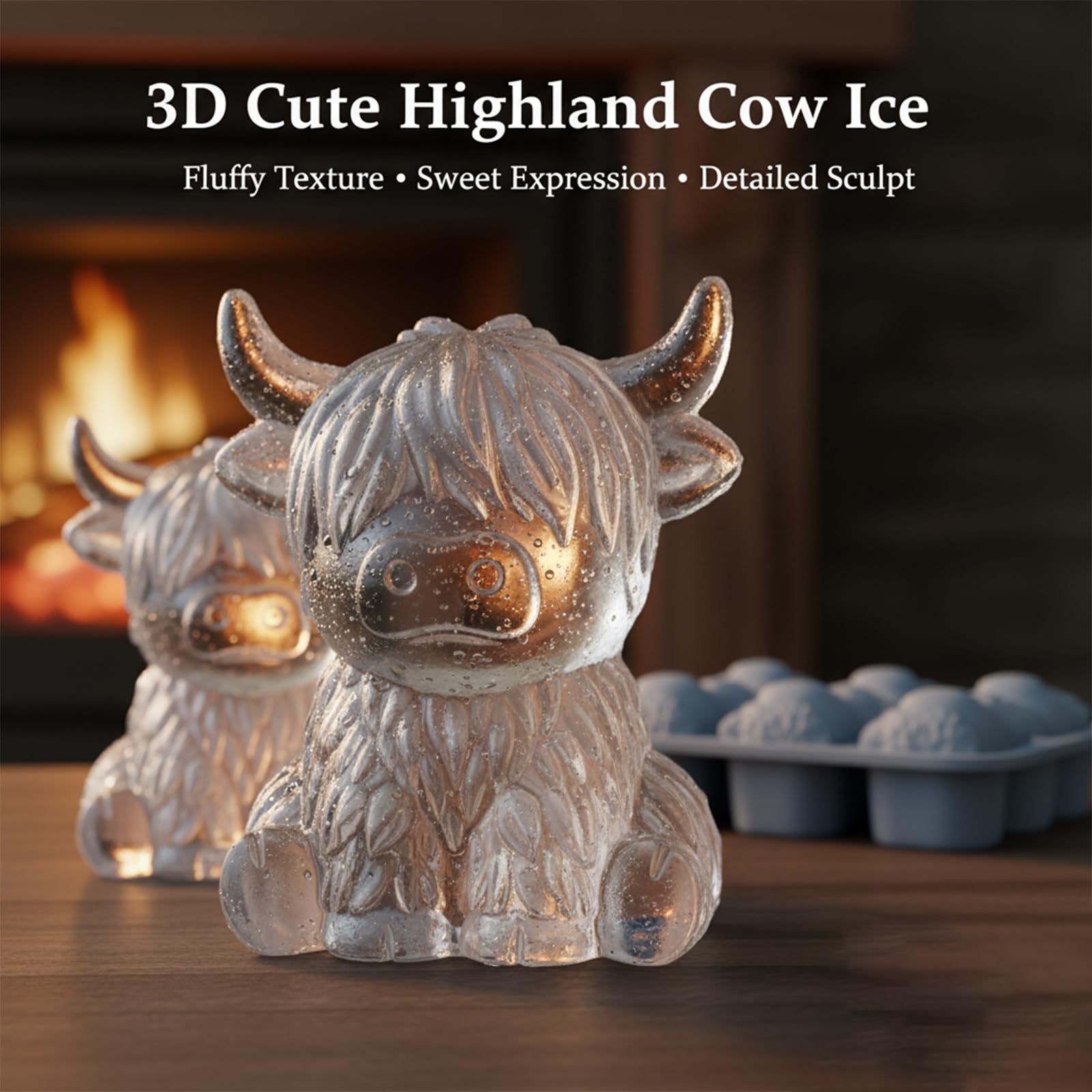 New Cute Bunny Silicone Mold Highland Cow Silicone Mold