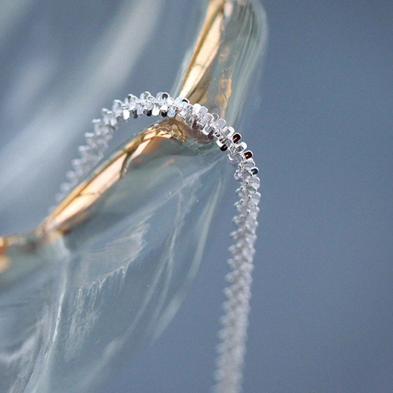 Exquisite sparkling starry silver anklet women sparkling foot accessory small toe ring leg ring