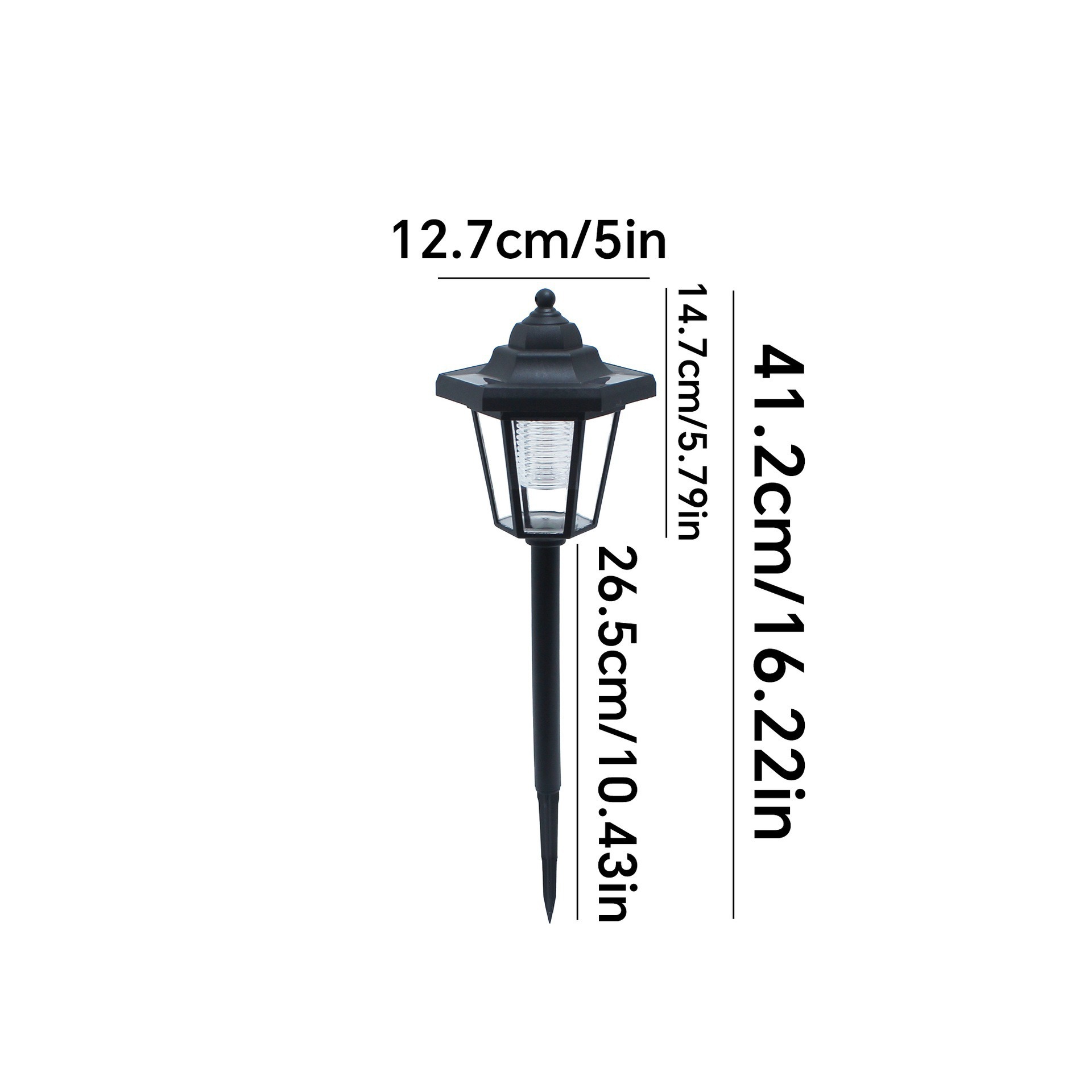 Solar Hexagon Light Outdoor Courtyard Garden Decoration Ground Insert Solar Lawn Decoration Light