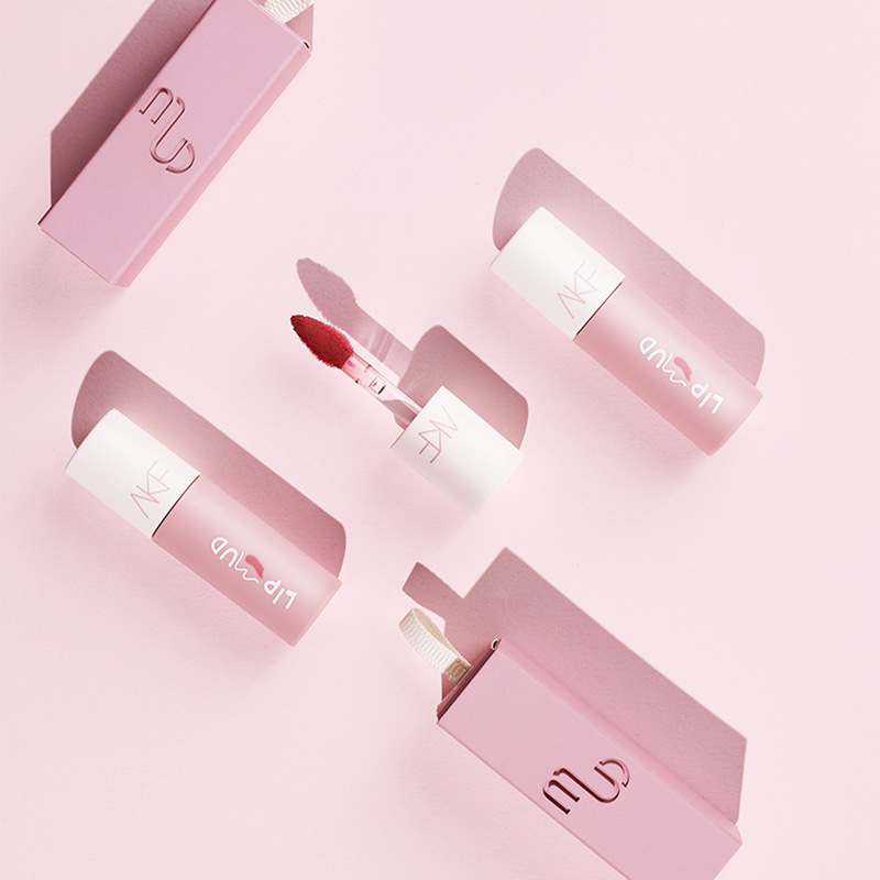 AKF lip mud lip glaze matte velvet lipstick brightening lip color affordable student niche female summer
