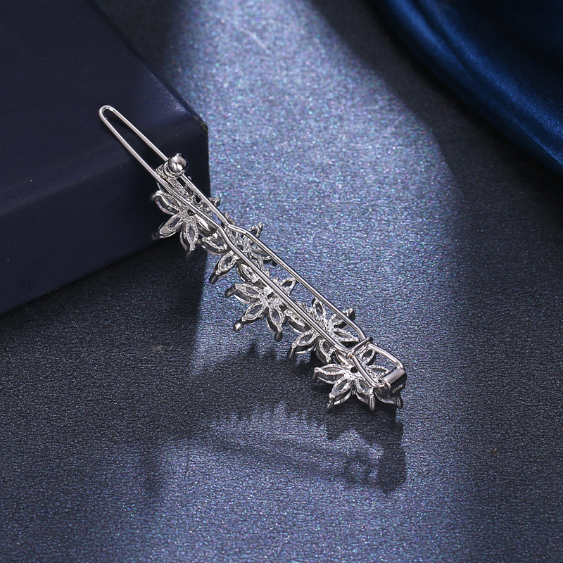New jewelry small flower AAA zircon hair clip hair accessory headwear bridal wedding accessory