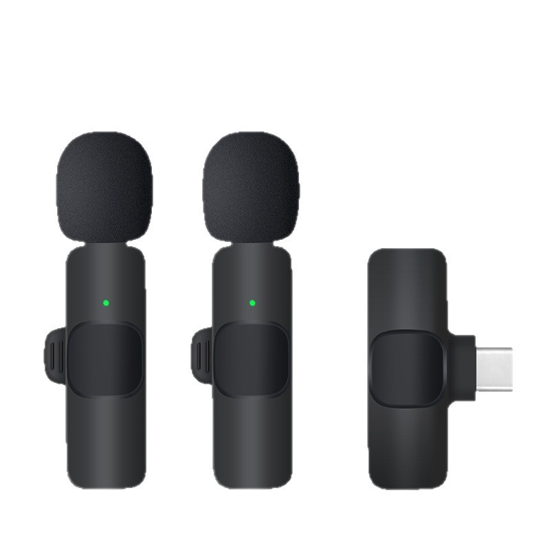 K1K9 wireless lapel microphone for phone live streaming video recording sound recording clip-on microphone