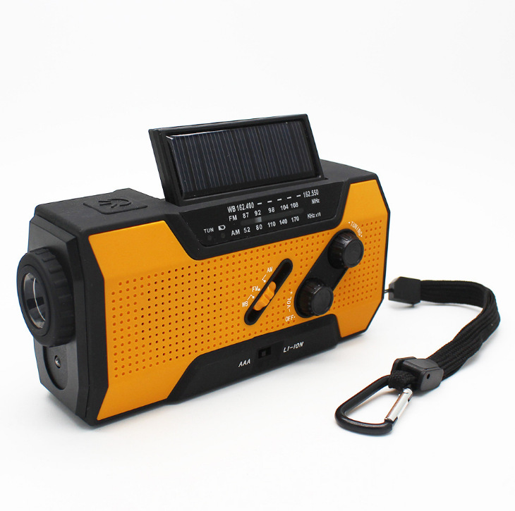 New disaster multifunctional emergency radio hand-crank power generation radio outdoor solar charging radio
