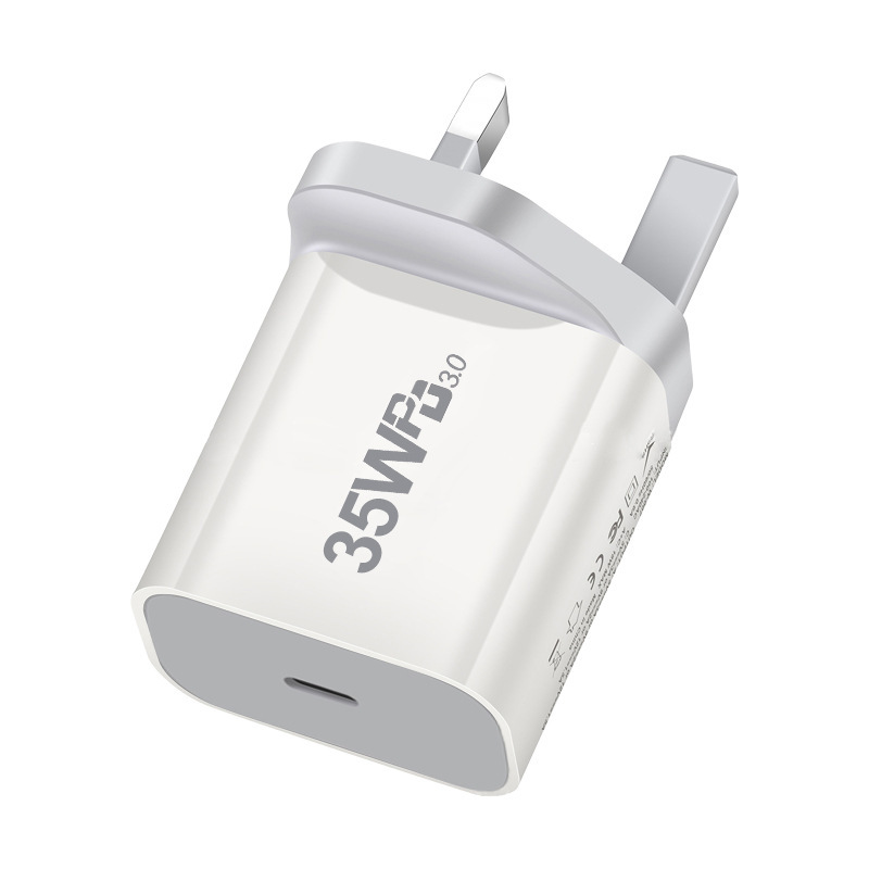 PD35W GaN Charger Applicable Apple 15 Fast Charging Head PD+QC3.0 Dual Port Phone Charging Head