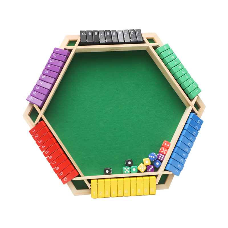Party Multi-person Interactive Drinking Game Tabletop Chess and Card Game Four-sided Number Flip Game Prop