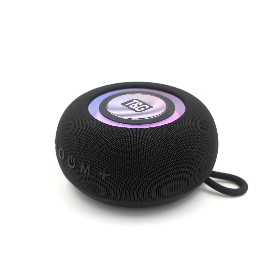 New Bluetooth Speaker TWS Couplet Portable Outdoor Gift Subwoofer Fabric Card Small Steel Cannon