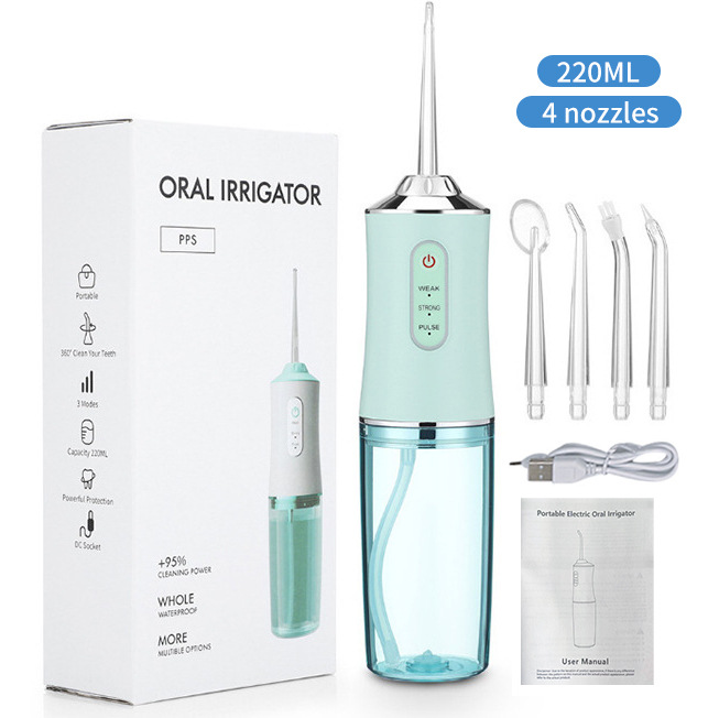 Portable Electric Oral Irrigator Household Tooth Cleaner Teeth Cleaning Device Oral Care Water Flosser