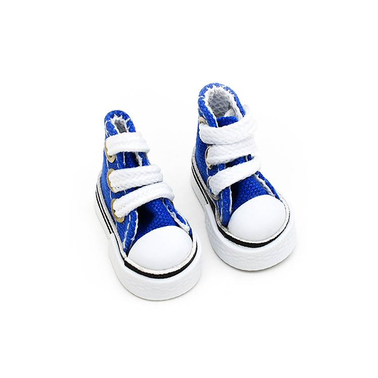 3.5CM Canvas Shoes 10cm Cotton Doll Clothes Changing Accessories OB24 8-Point BJD Finger Dance Toy Shoes