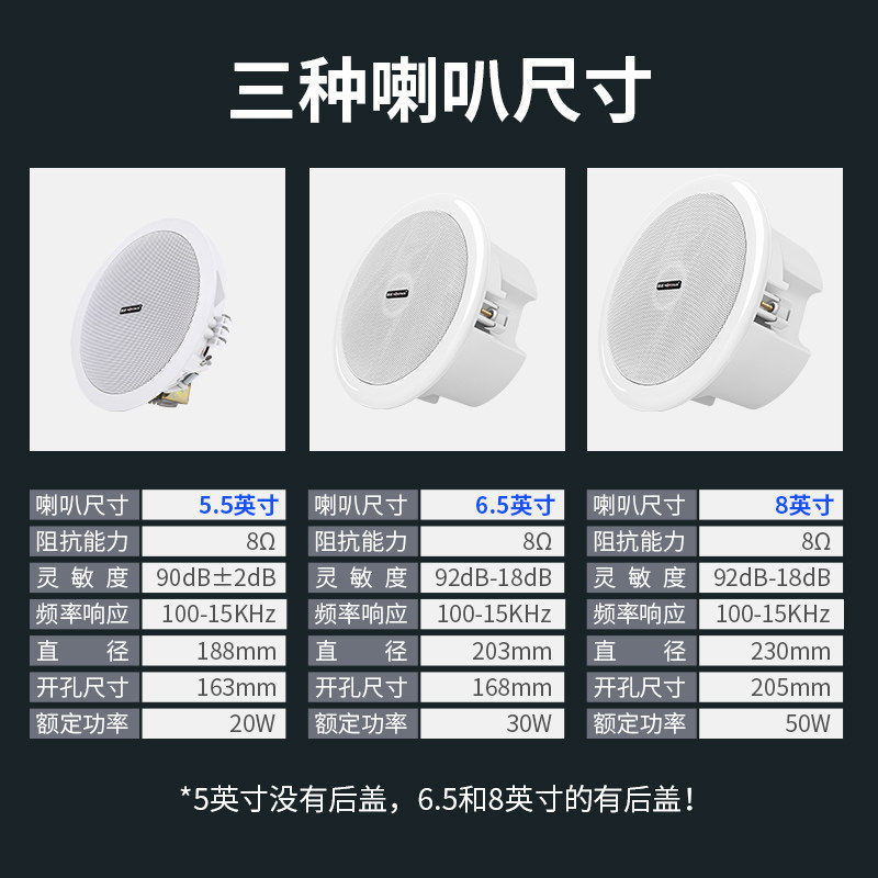 JinZheng Bluetooth coaxial ceiling audio living room ceiling shop speaker dedicated amplifier commercial supermarket restaurant