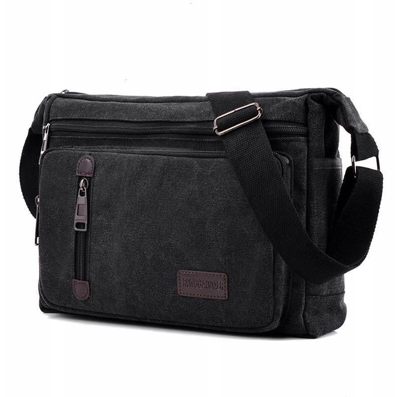 New shoulder bag crossbody outdoor canvas bag men's internship bag men's backpack
