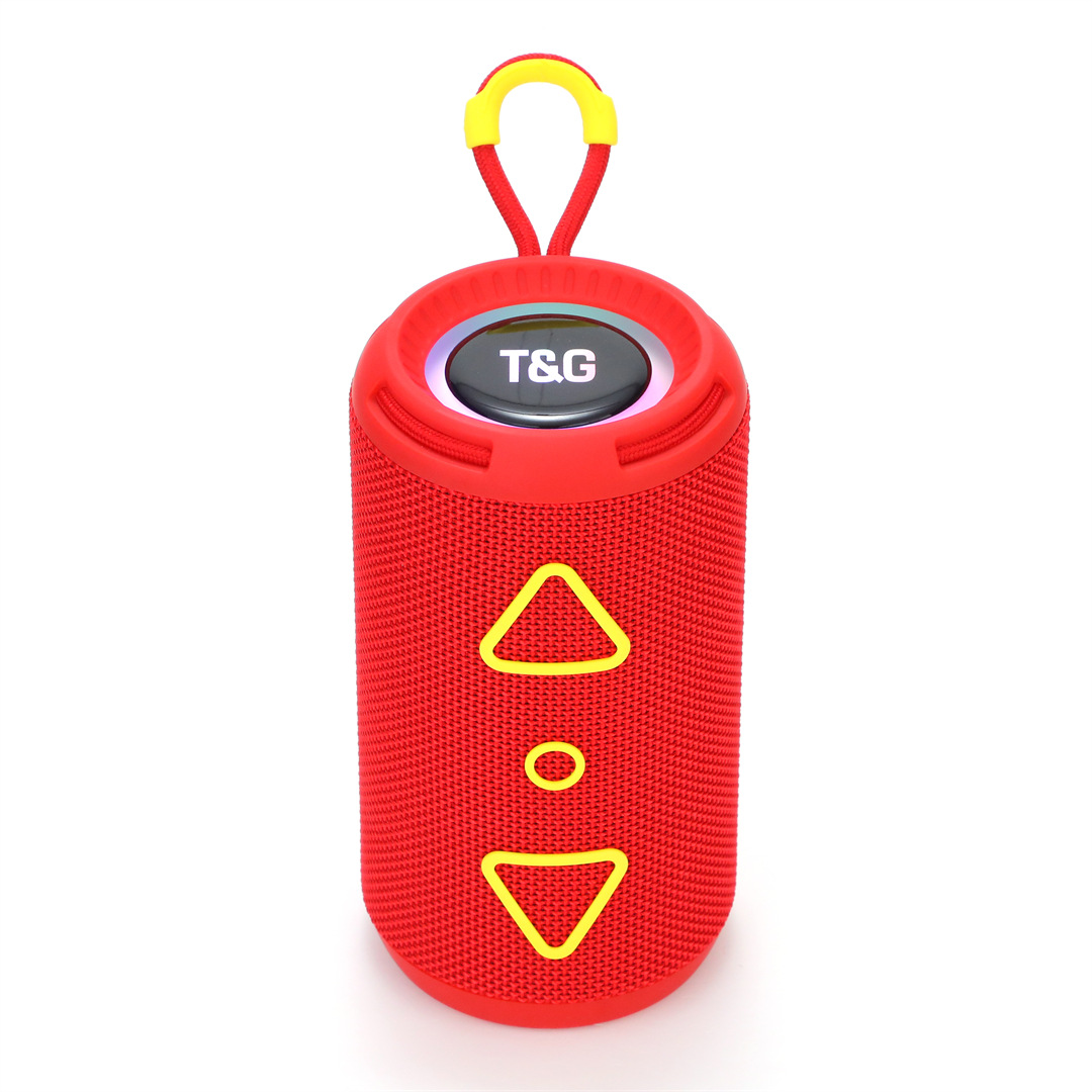 New RGB Lighting Cylinder Gift Heavy Bass Bluetooth Speaker Outdoor Sports Subwoofer Portable Audio