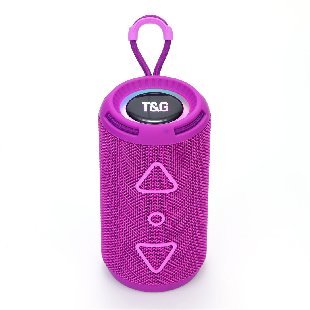 New RGB Lighting Cylinder Gift Heavy Bass Bluetooth Speaker Outdoor Sports Subwoofer Portable Audio