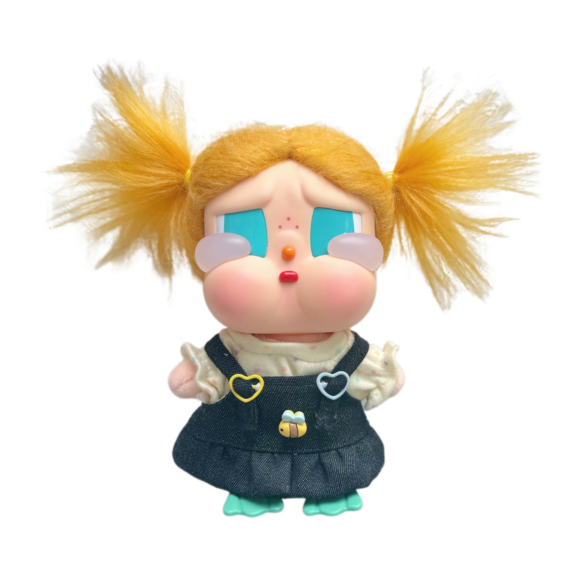 New Labubu doll clothes plush elastic polka dot T-shirt crying baby Nyota denim skirt doll replacement clothes