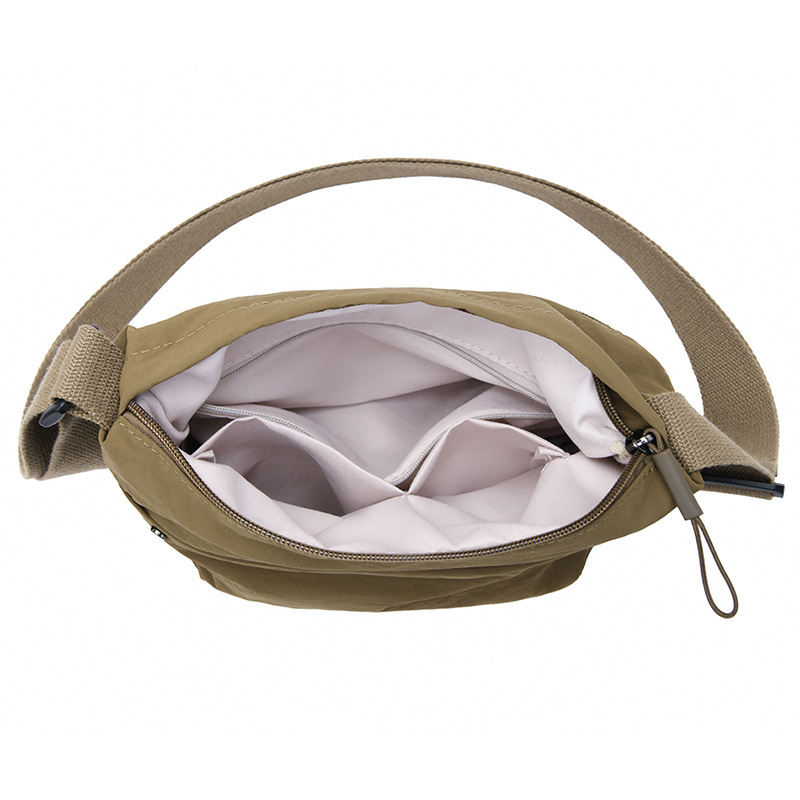 Crossbody Bag Women 2025 New Canvas Bag Lightweight Waterproof Dumpling Bag Walking Nylon Small Backpack