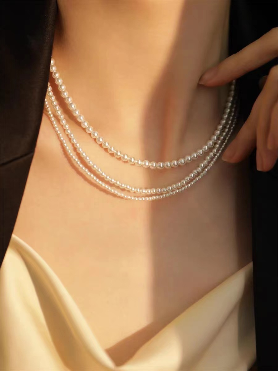 Qingdao giant fine Czech pearl necklace choker four-season accessories women's beads