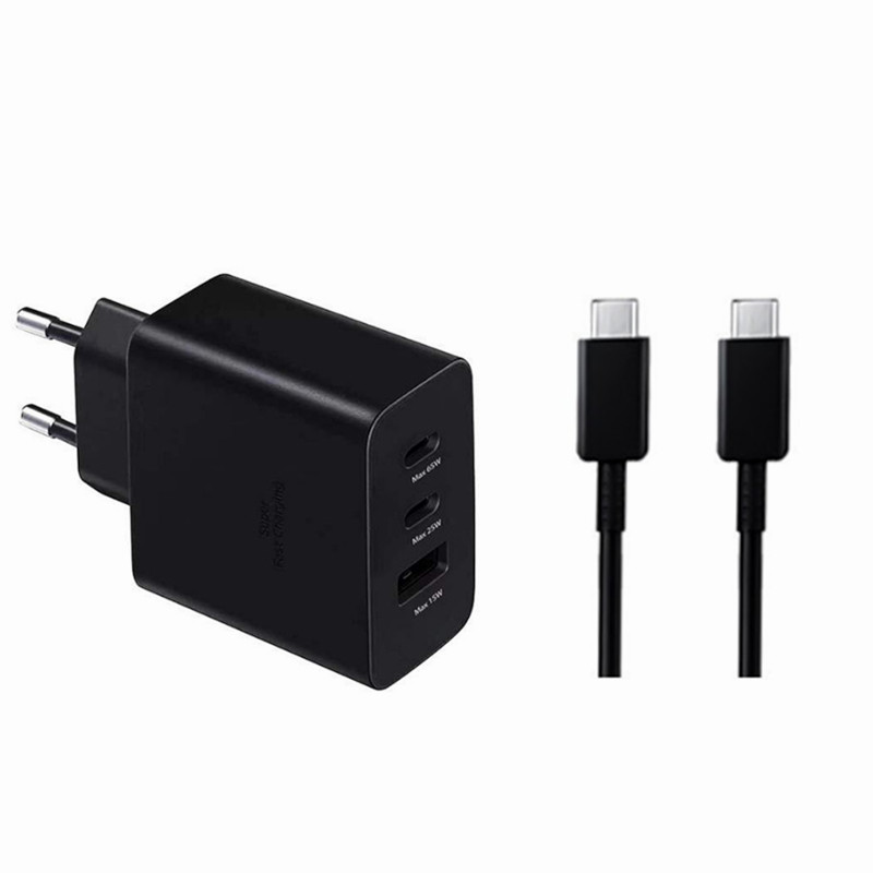 Samsung 65W fast charger for S23/S22/S20 phone 5A charger 35W A+CC multi-port