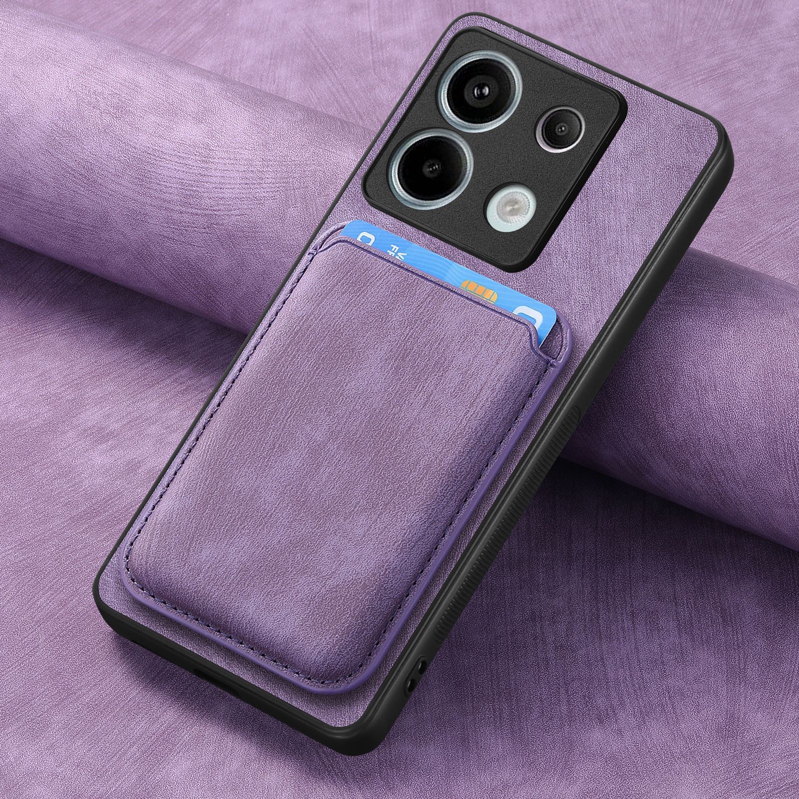 Applicable for Redmi Note 15 Pro phone case magnetic card holder Xiaomi 17 leather poco F8 pro protective case